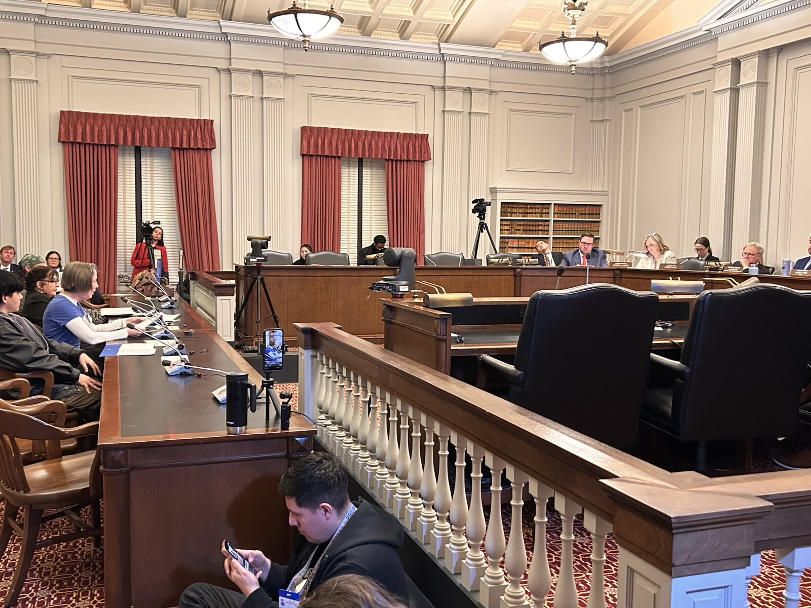 A committee room in Trenton is filled with people advocating for the Immigrant Protection Bills